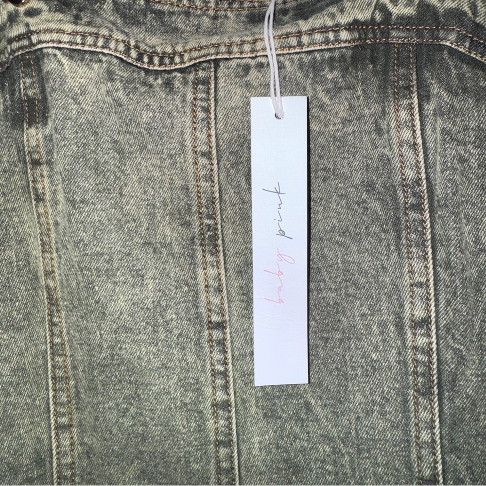 NanaMacs Washed Green Overall Dress NWT - Picture 12 of 12